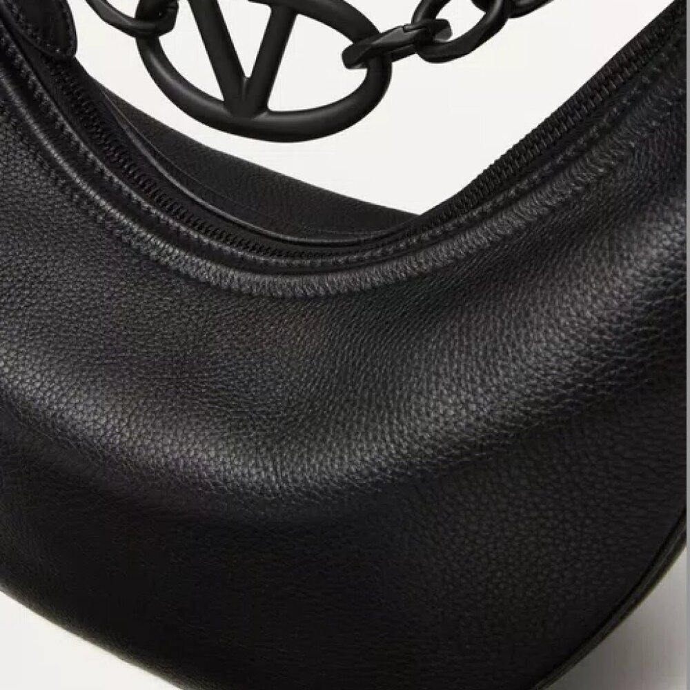 SOLD - NWT Valentino Black VLogo Moon Mini Bag - Picture 4 of 7